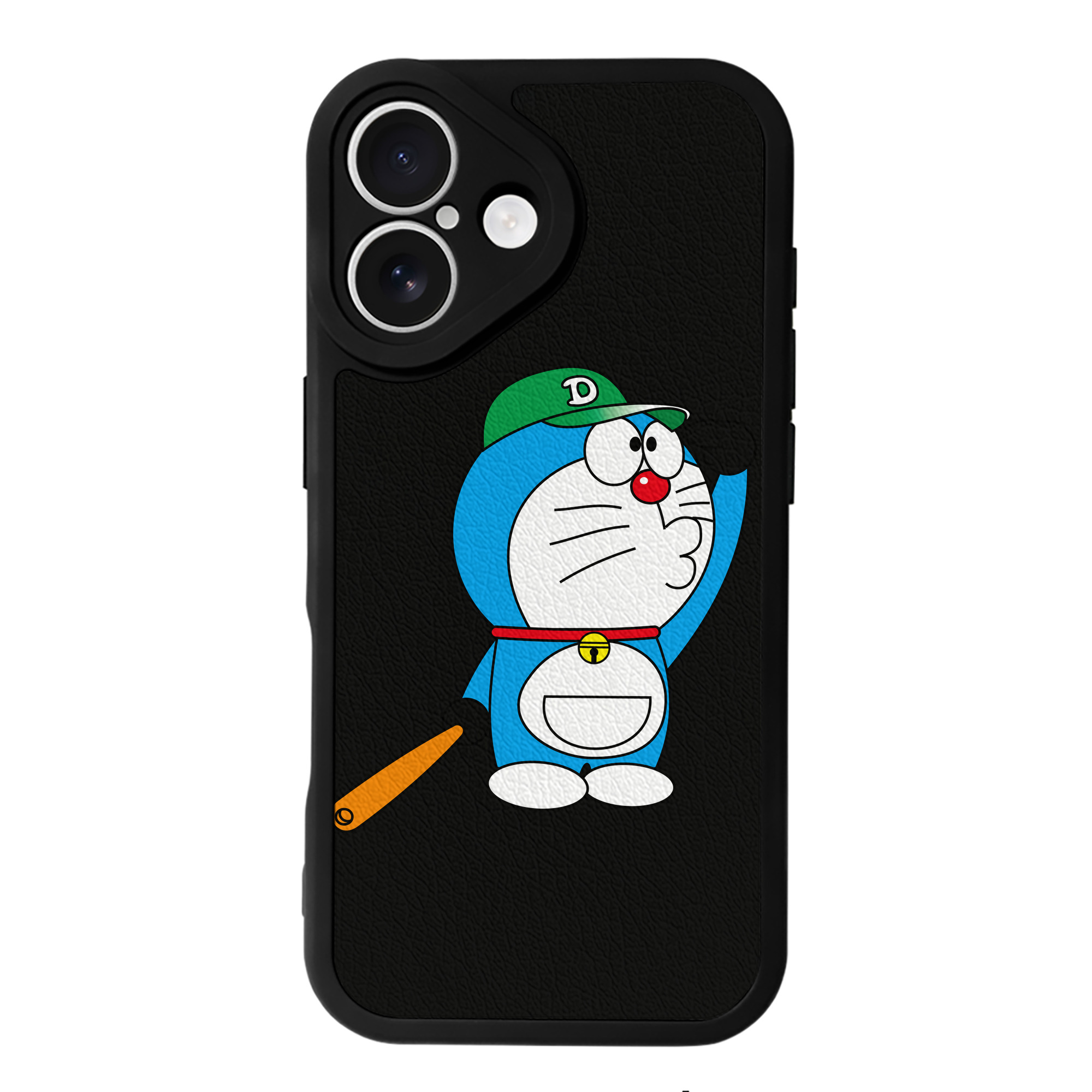（画像用） ドラえもん Doraemon 【iPhone 16シリーズ対応】シリコンスマホケース（レザー調） 材質：シリコン